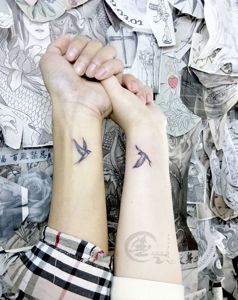 情侣纹身纹身图片_手臂纹身图案