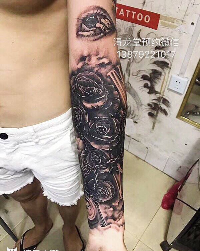 欧美花臂纹身图片