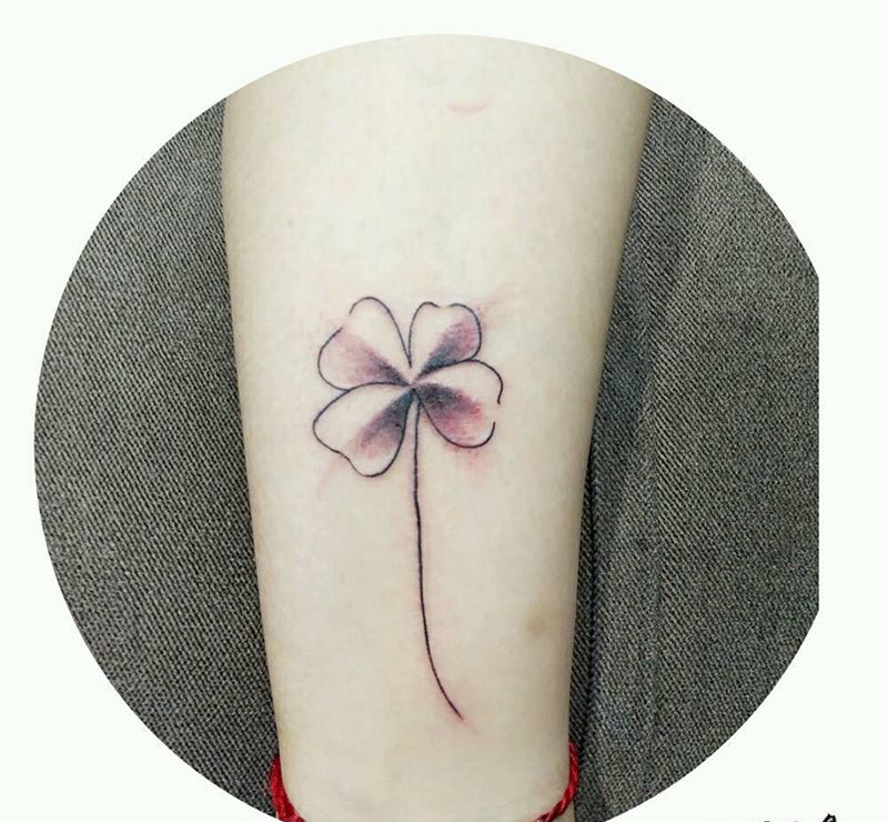 幸运草纹身纹身图片