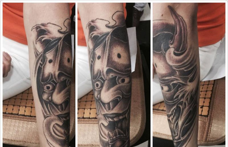 般若小臂纹身图片