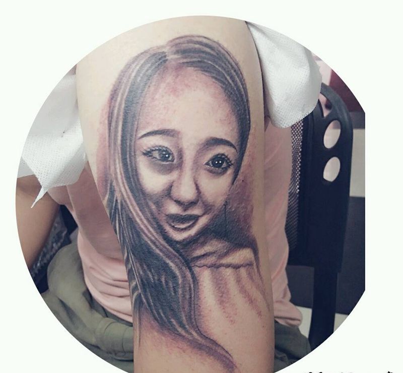 肖像作品纹身图片