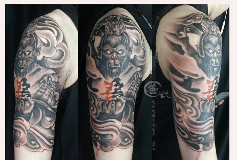 悟空纹身图片_手臂纹身图案