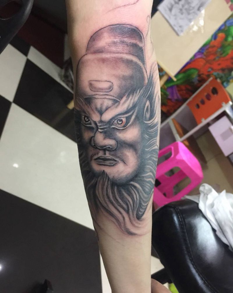 张飞 纹身纹身图片