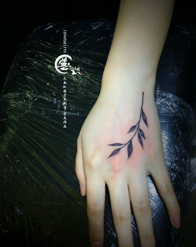 小清新纹身图片_手部小清新纹身图案