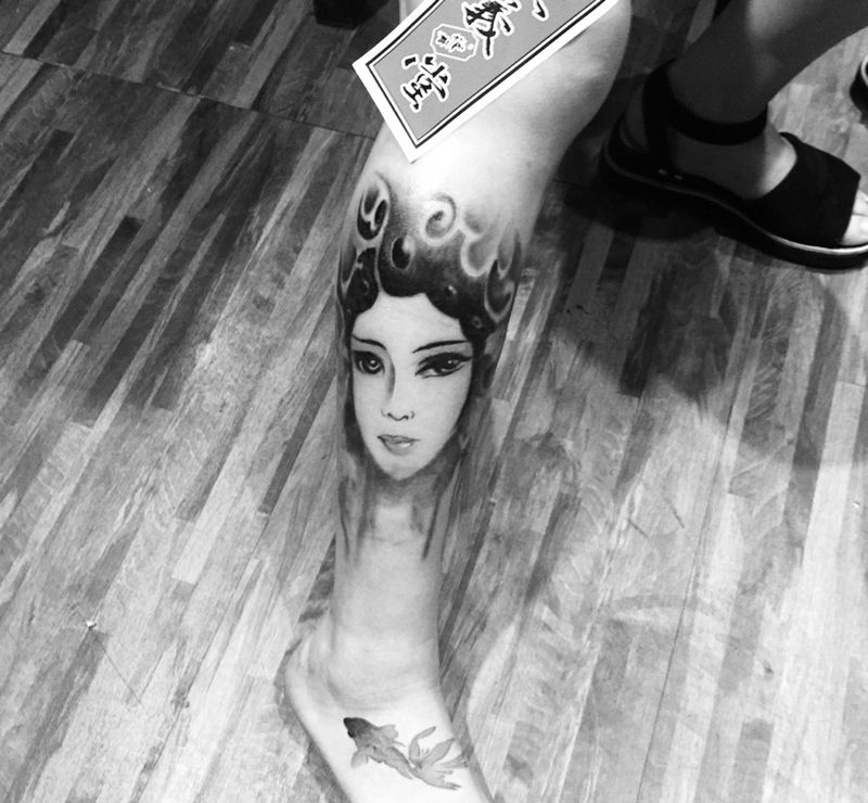 艺姬纹身图片