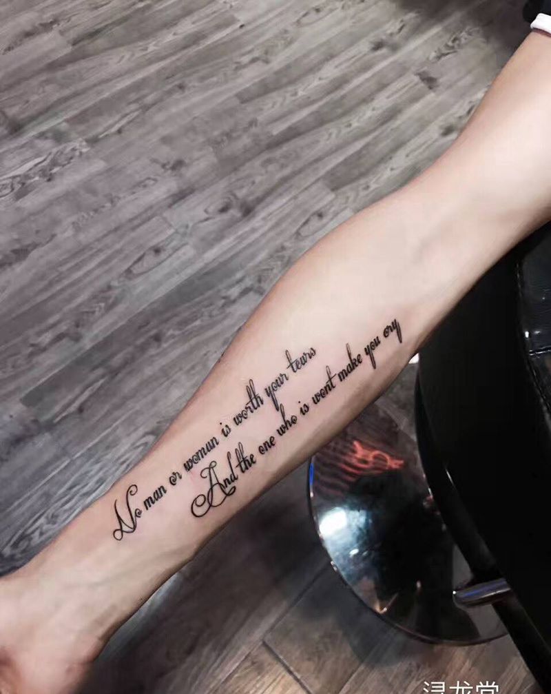 字母纹身图片_清新字符手部手臂成品纹身图案