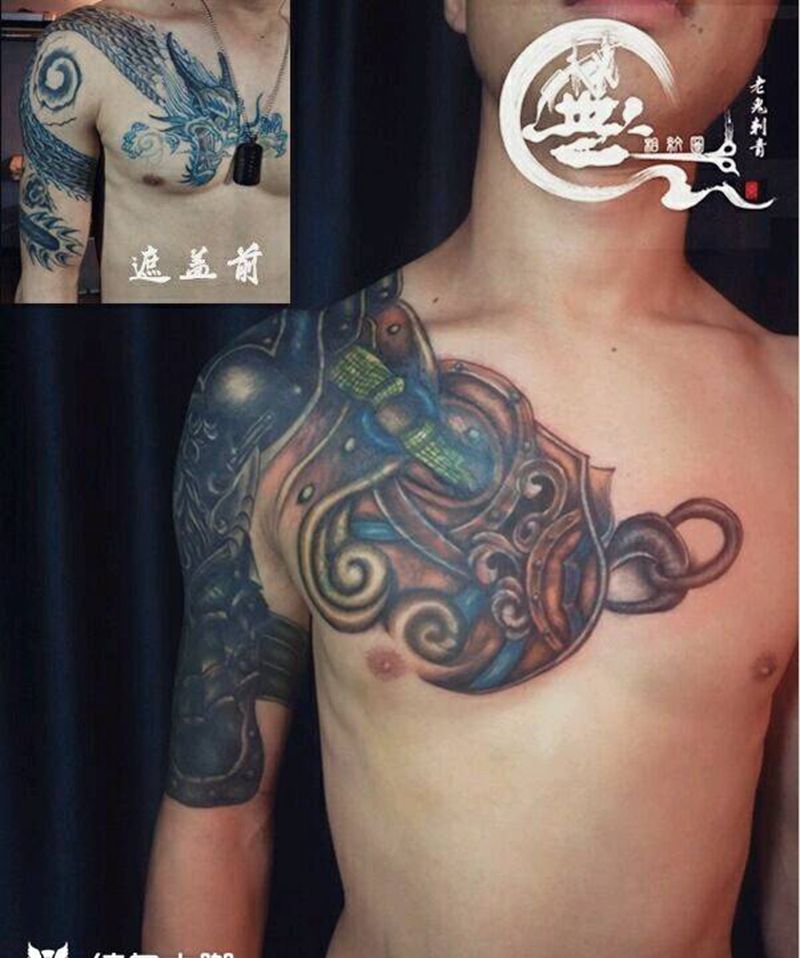 遮盖作品纹身图片_欧美遮盖纹身图案