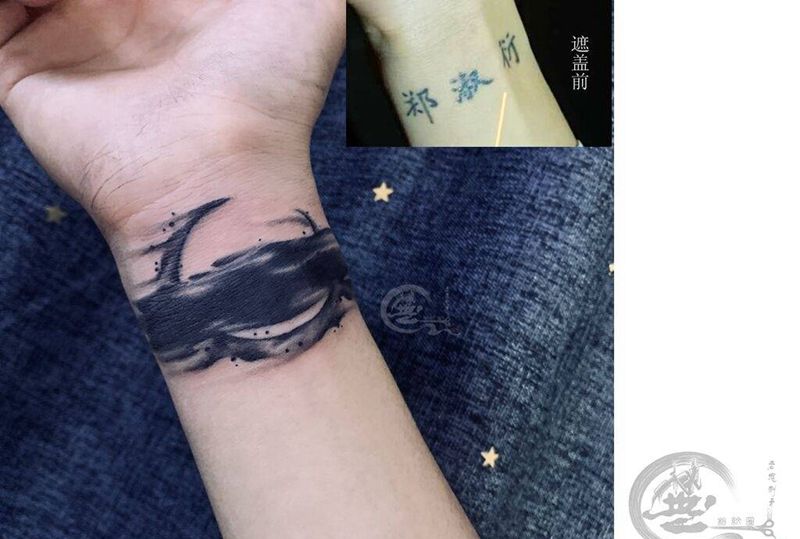 遮盖纹身图片_手部纹身图案