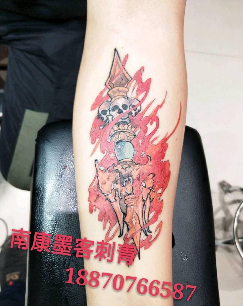 降魔杵纹身图片