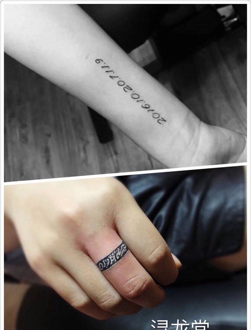 字母纹身图片_手部纹身图案