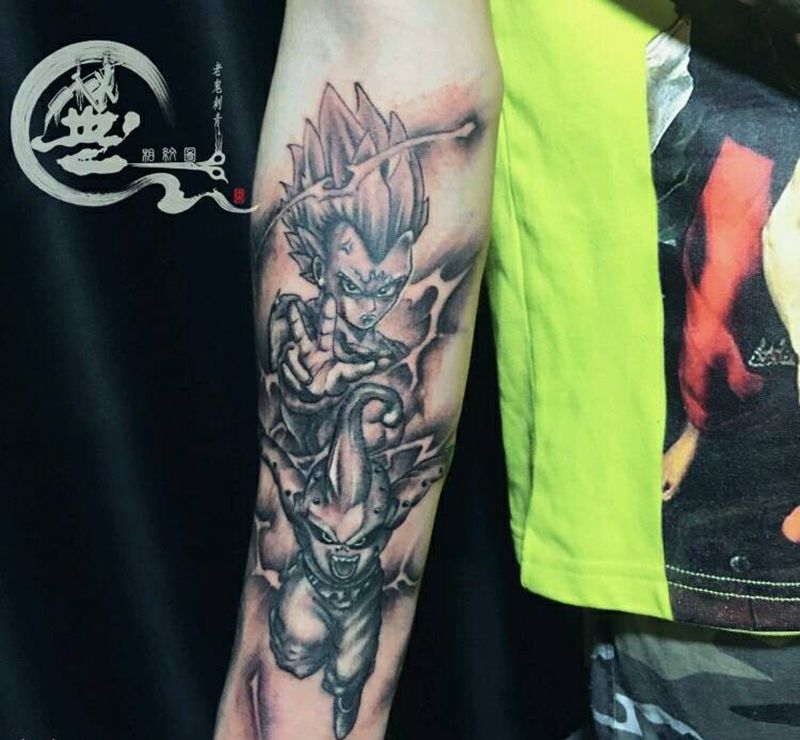 动漫七龙珠纹身图片_手臂纹身图案