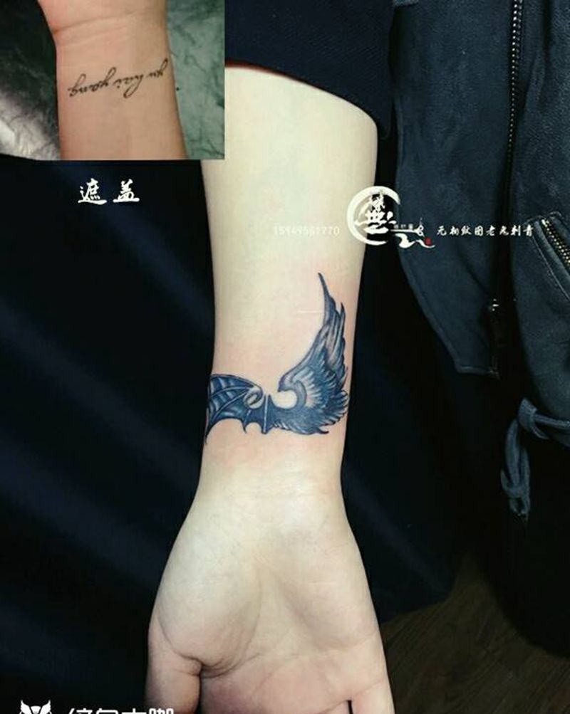 遮盖纹身图片_手部纹身图案