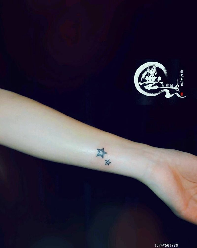 小清新纹身图片_手臂清新纹身图案