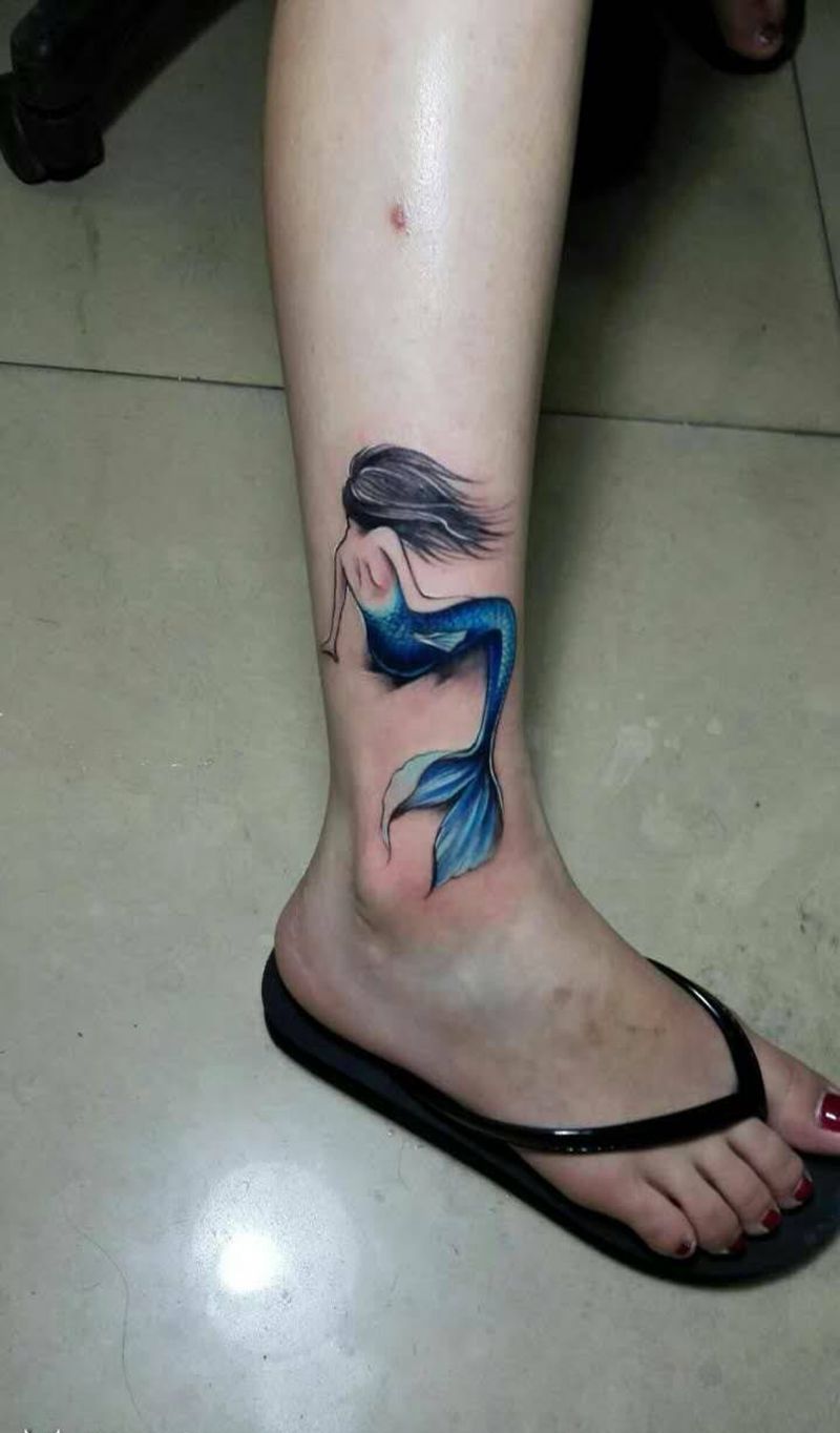 美人鱼纹身图片