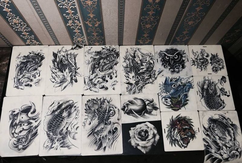 学员练习皮作品纹身图片_插画练习皮纹身图案