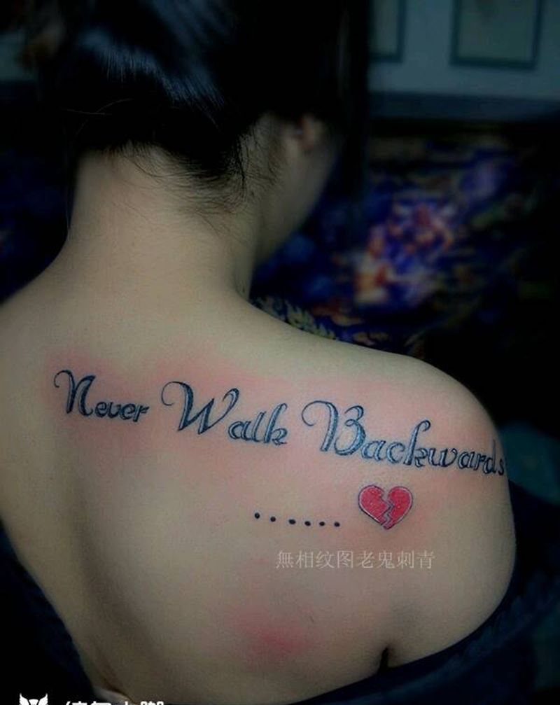 英文字母纹身图片_肩部字符成品纹身图案