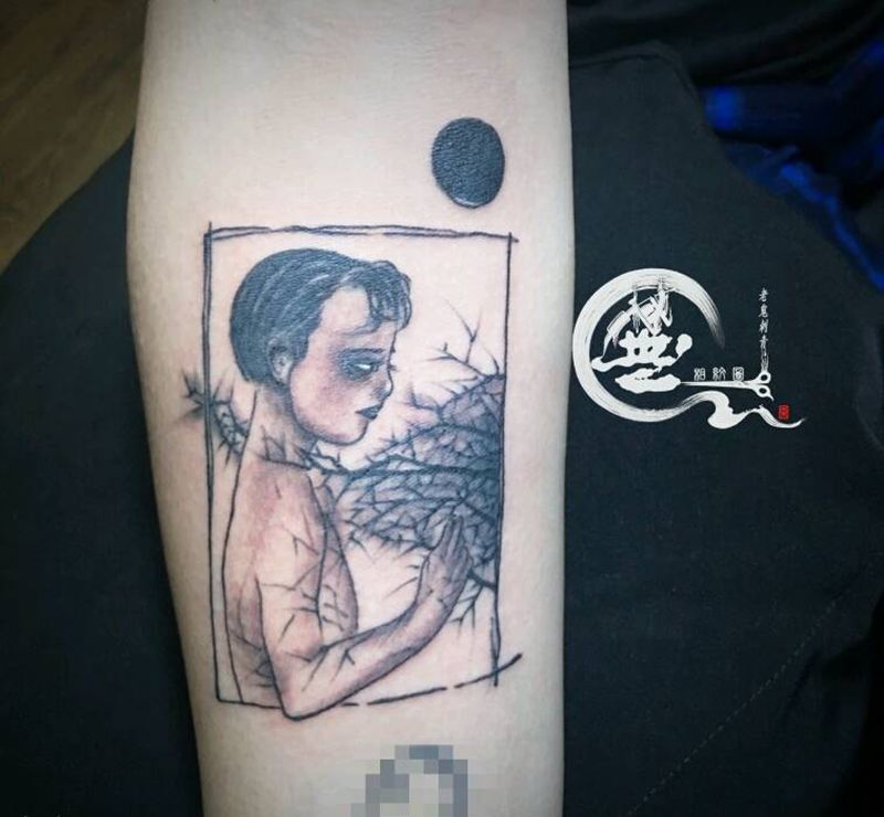 暗黑风格纹身图片_手臂纹身图案