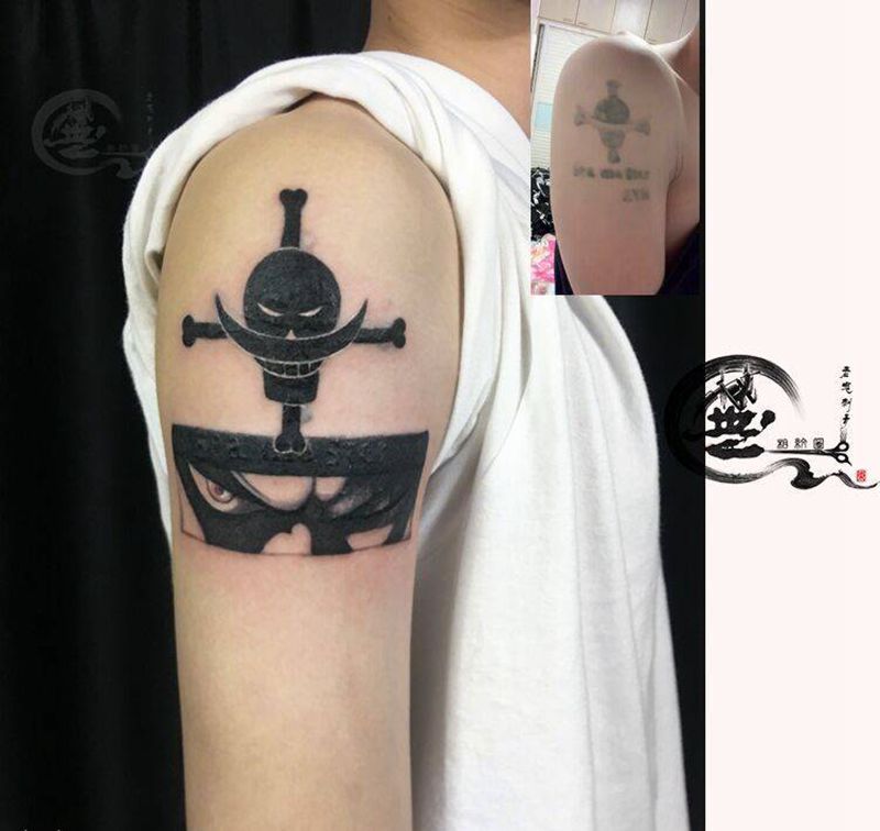 遮盖添加纹身图片_手臂图腾动漫纹身图案