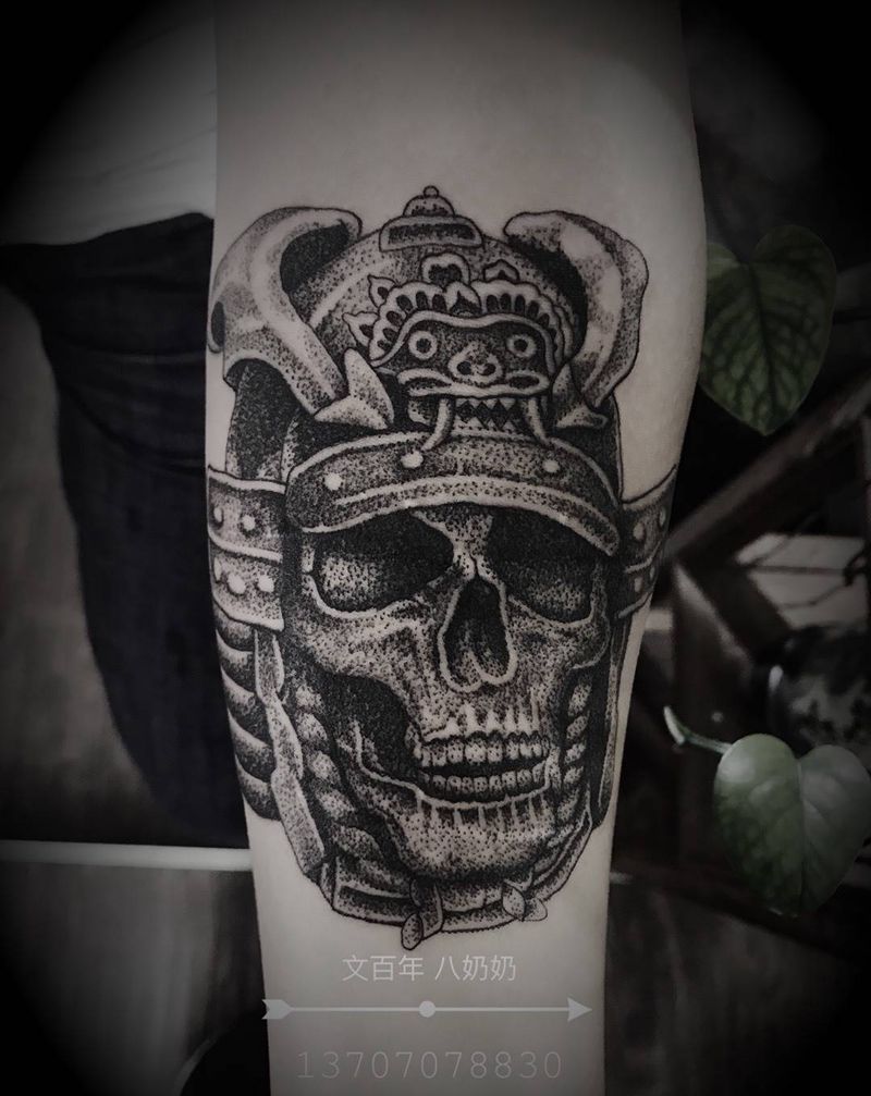 点刺骷髅纹身图片