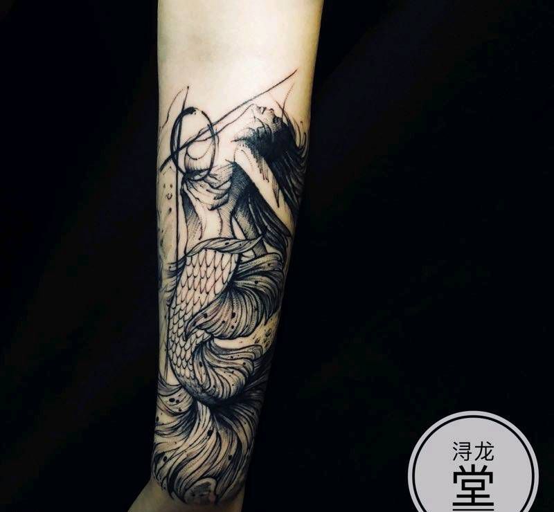 美人鱼纹身图片