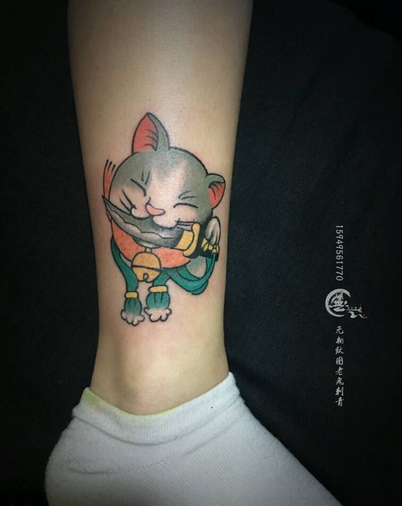 小图纹身图片_腿部纹身图案