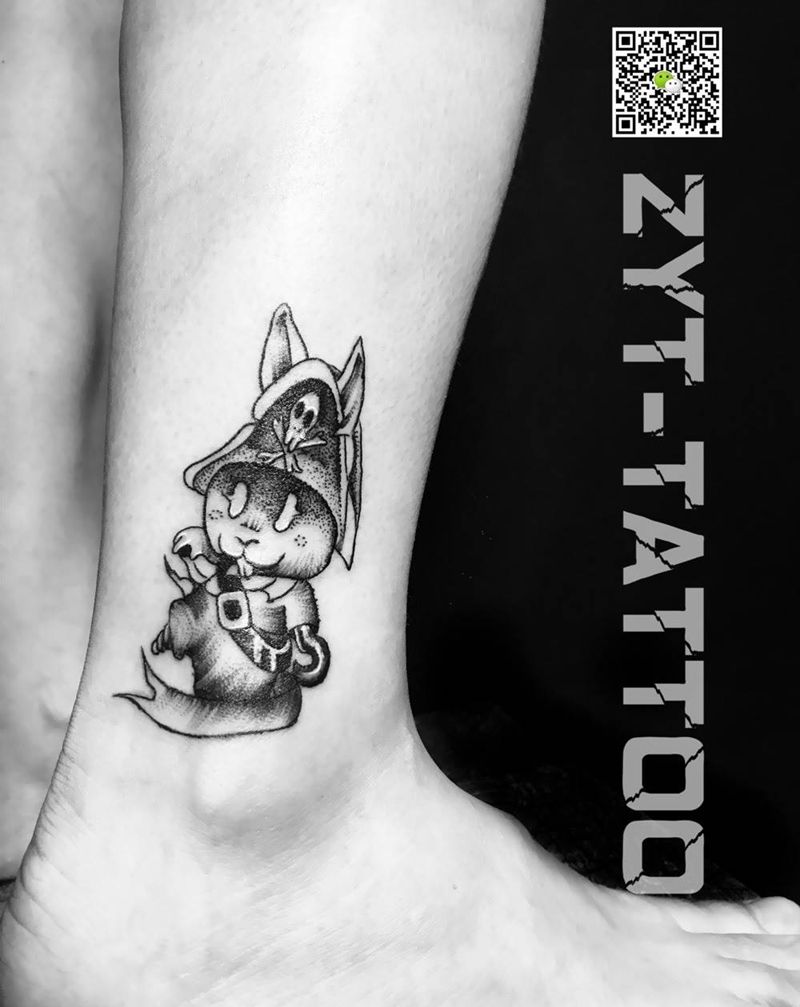 兔子君纹身图片