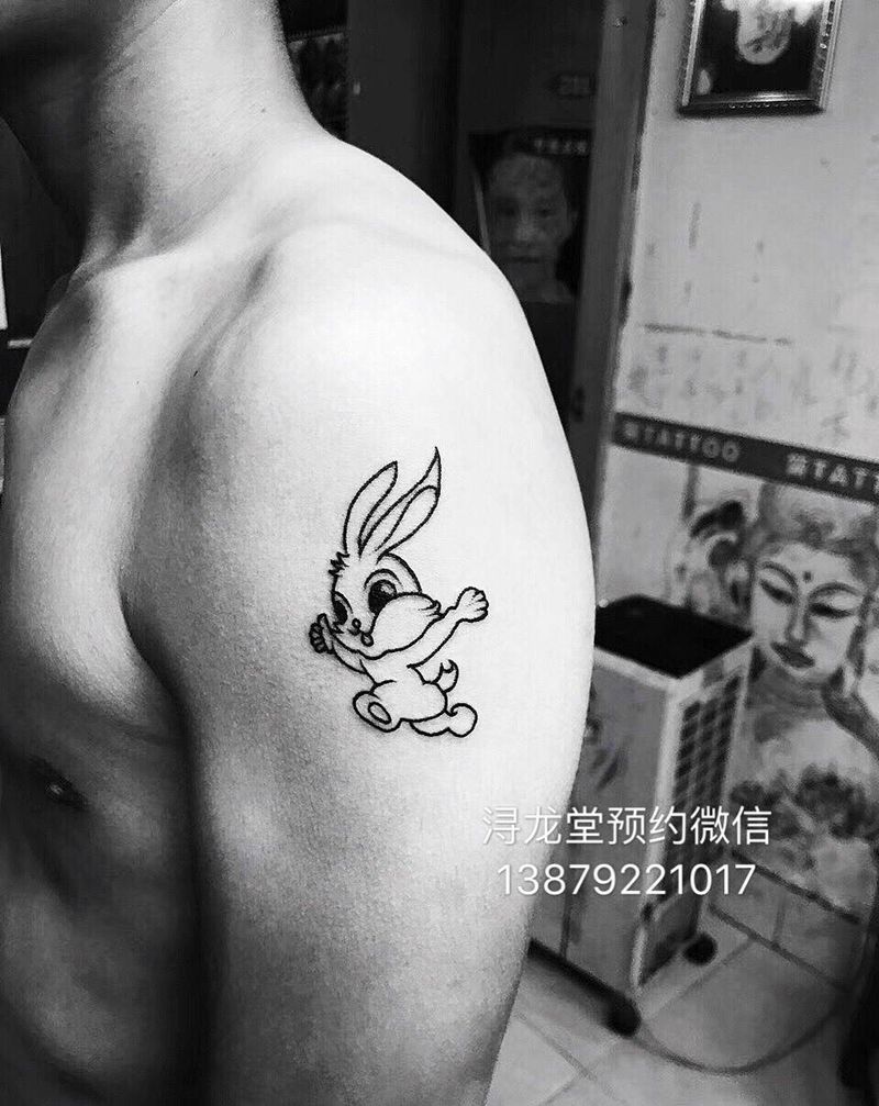 兔子纹身图片