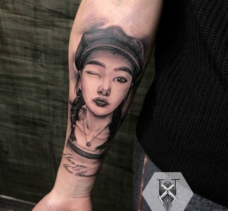 【肖像】纹身图片_手部欧美写实纹身图案