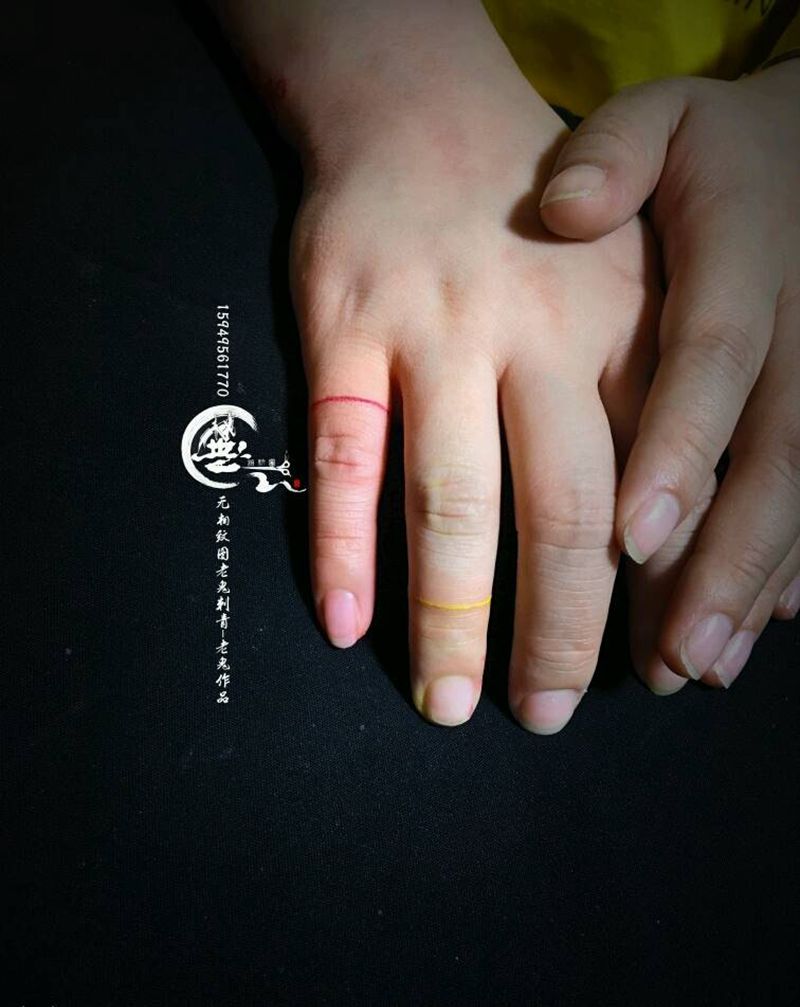 手指纹身纹身图片_手部几何纹身图案