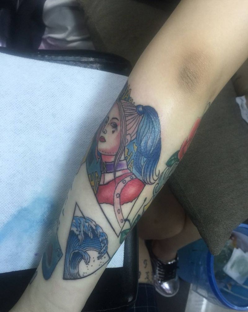 欧美女郎纹身图片