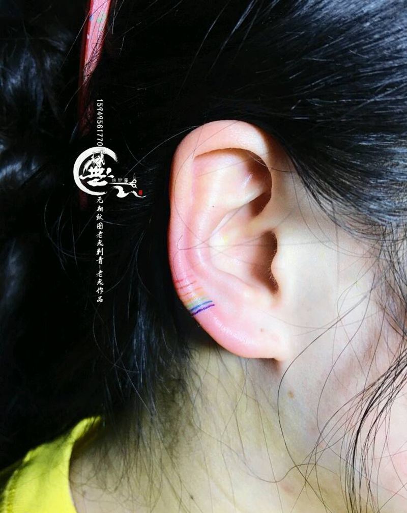 小清新一组纹身图片_手部肩部清新小图纹身图案