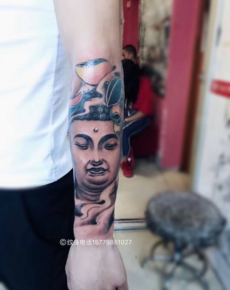 佛纹身图片