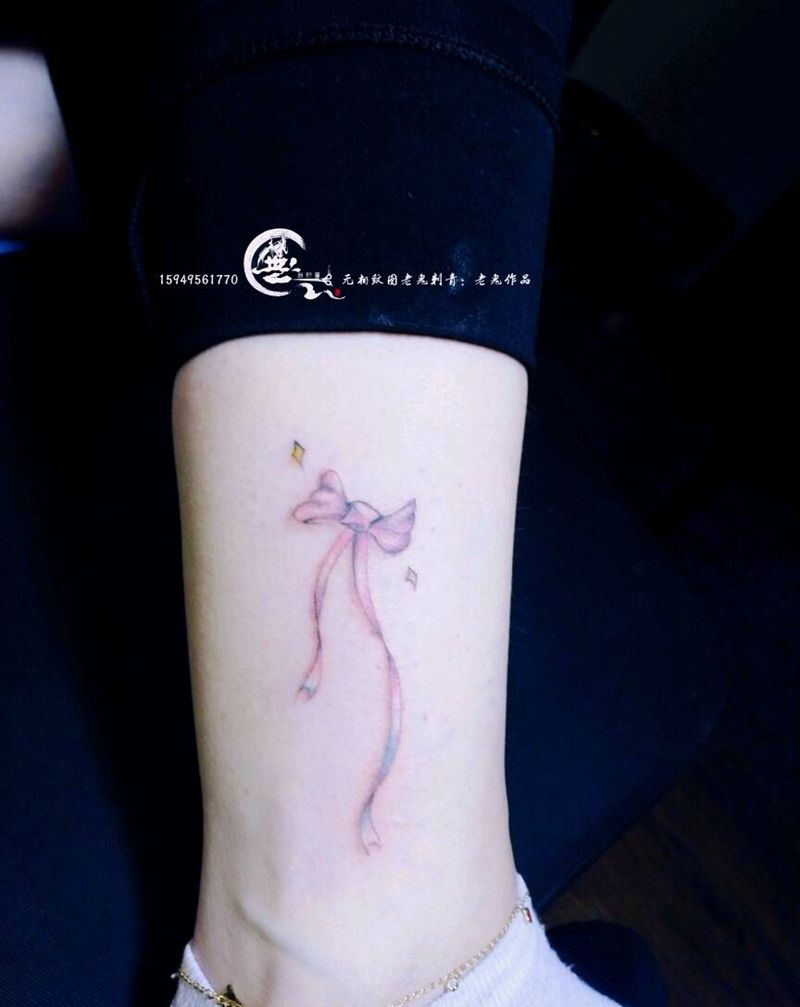 小清新纹身图片_脚部清新成品纹身图案