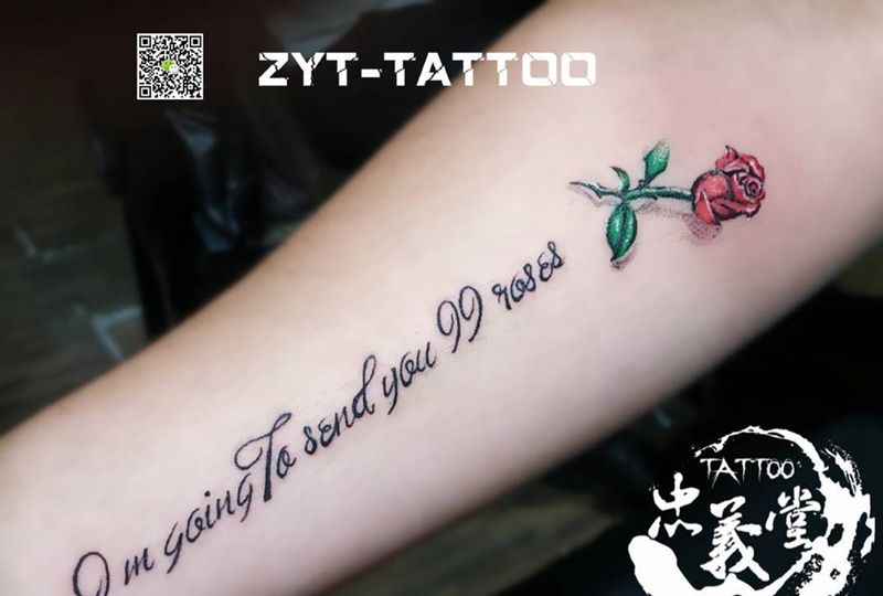 小清新纹身图片_成品传统植物纹身图案