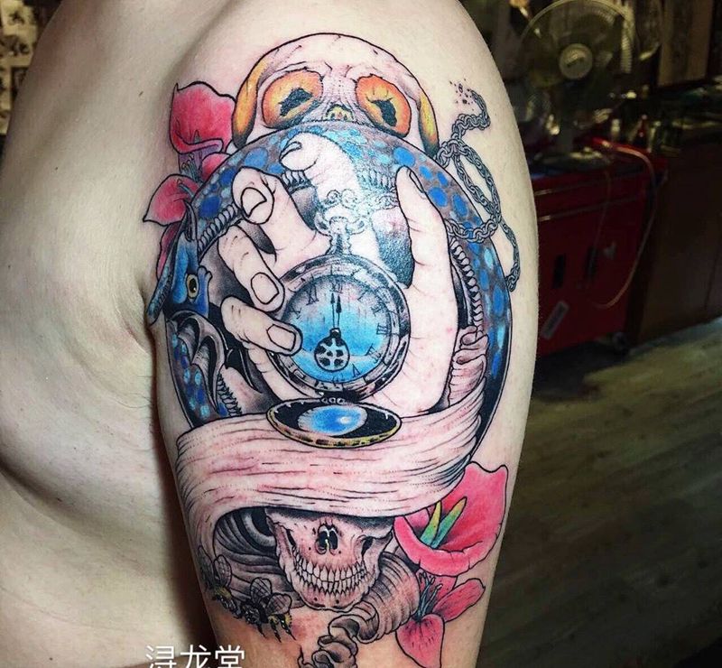 欧美纹身图片_彩色纹身图案