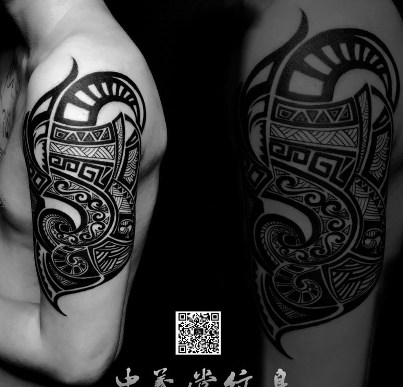 图腾纹身纹身图片_成品手稿插画手部手臂习俗传统静物原创图腾纹身图案