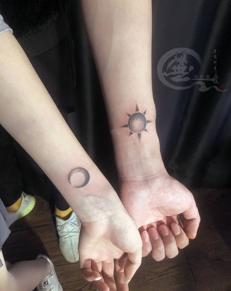 情侣纹身纹身图片_手部纹身图案