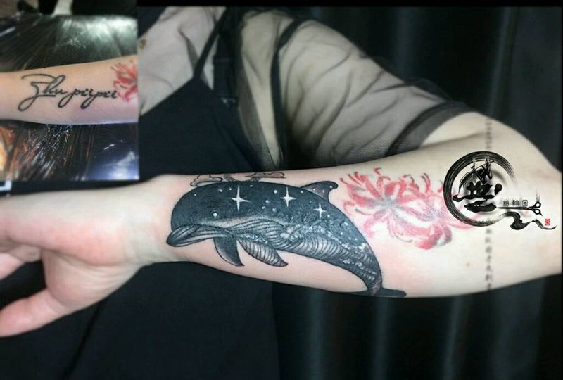 遮盖纹身图片_手臂遮盖纹身图案