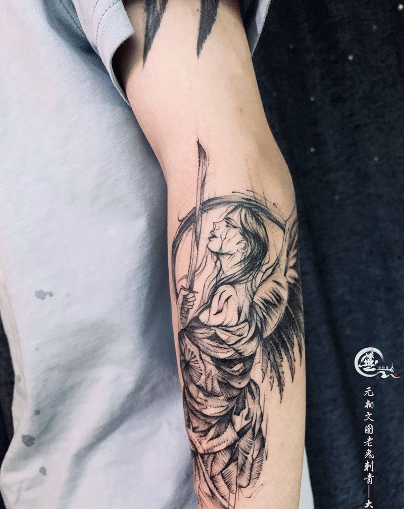 武士纹身图片_手臂纹身图案