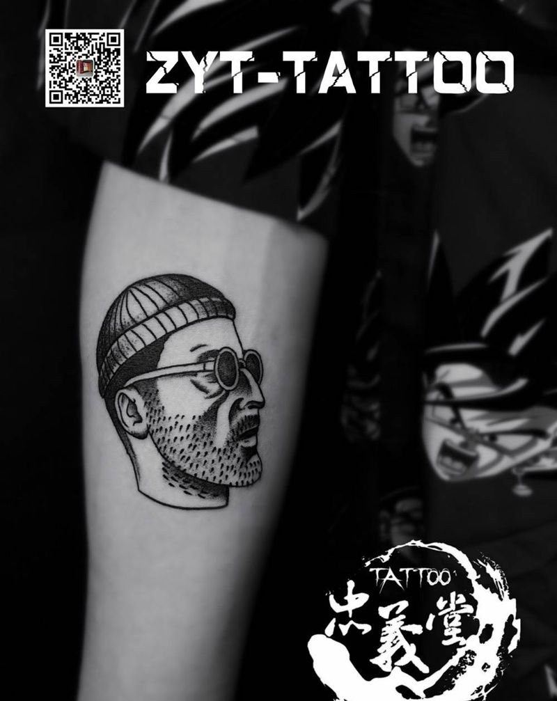 李昂纹身图片_成品原创手臂纹身图案