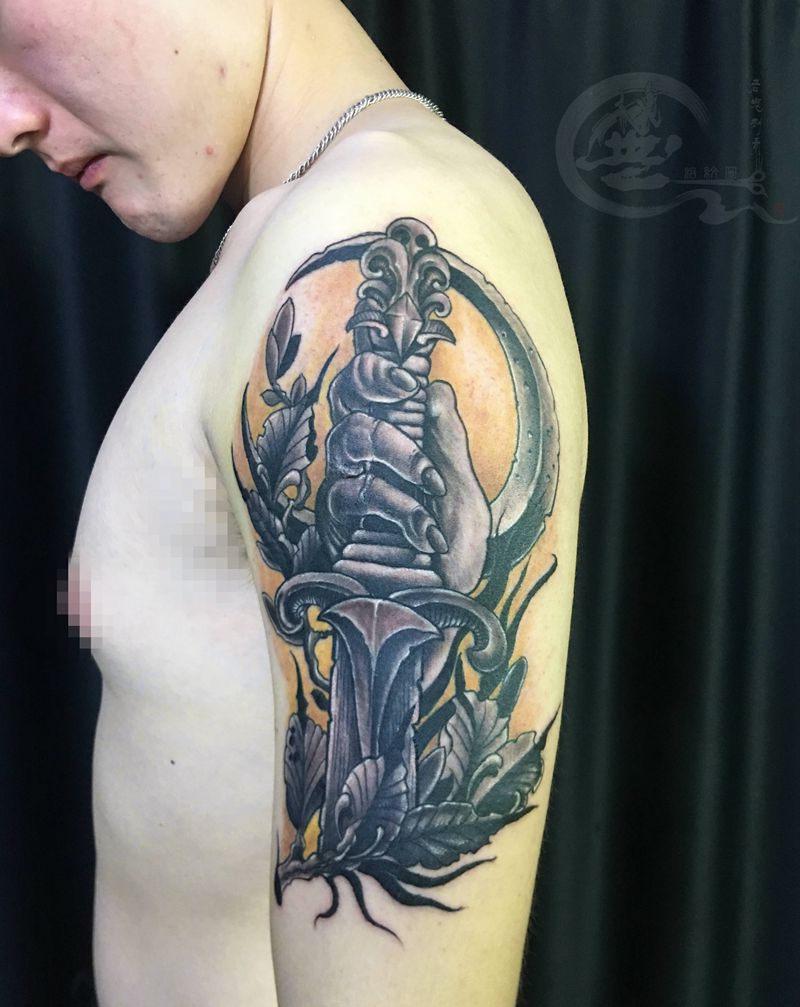 欧美风格纹身图片_手臂纹身图案