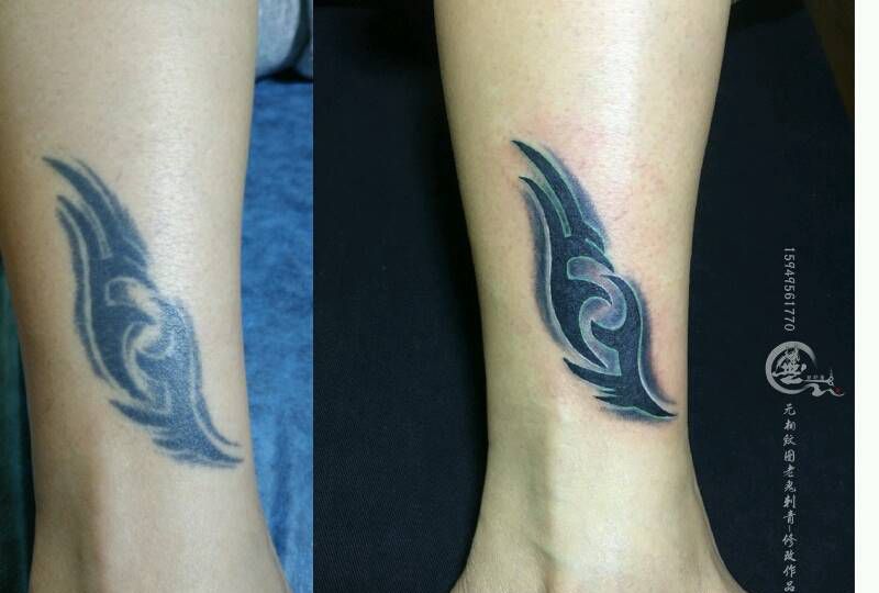 修改纹身图片_脚部纹身图案