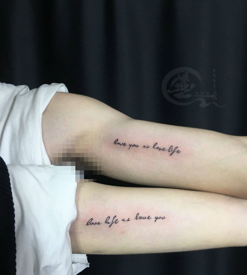 情侣纹身纹身图片_手臂纹身图案