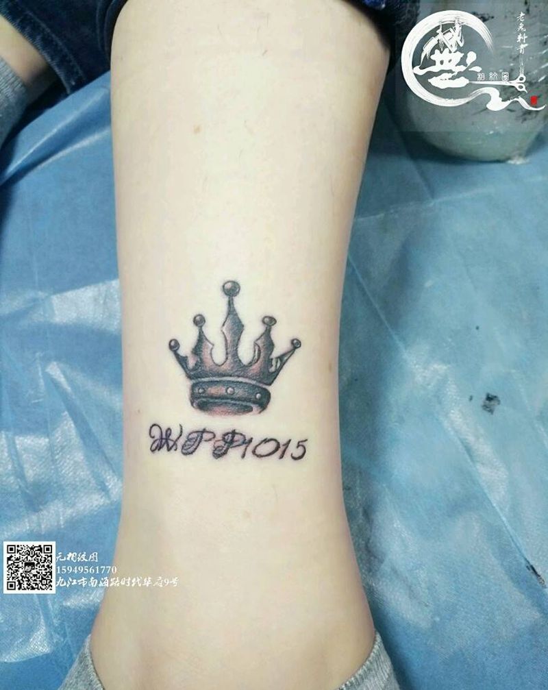 情侣纹身纹身图片_脚部欧美情侣成品纹身图案