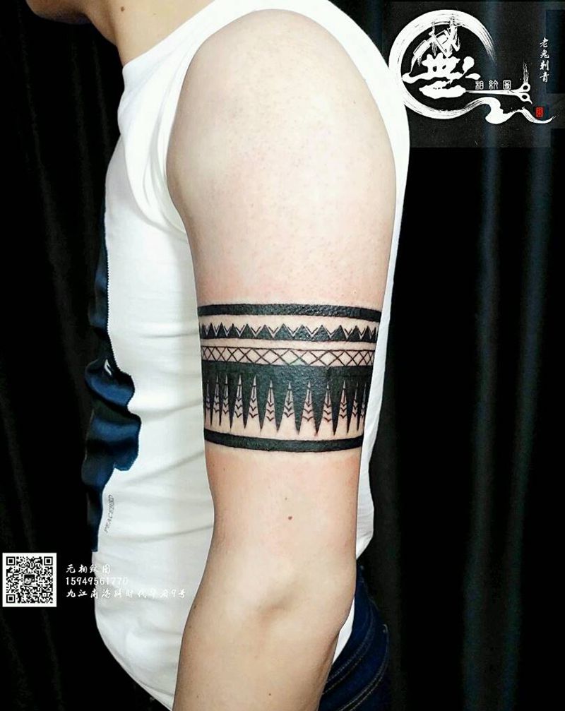 遮盖纹身图片_手臂图腾原创遮盖成品纹身图案