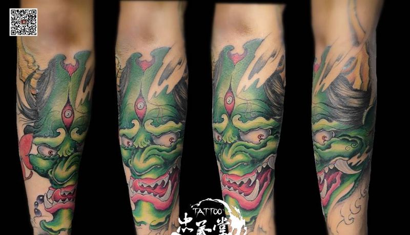 绿水鬼纹身图片