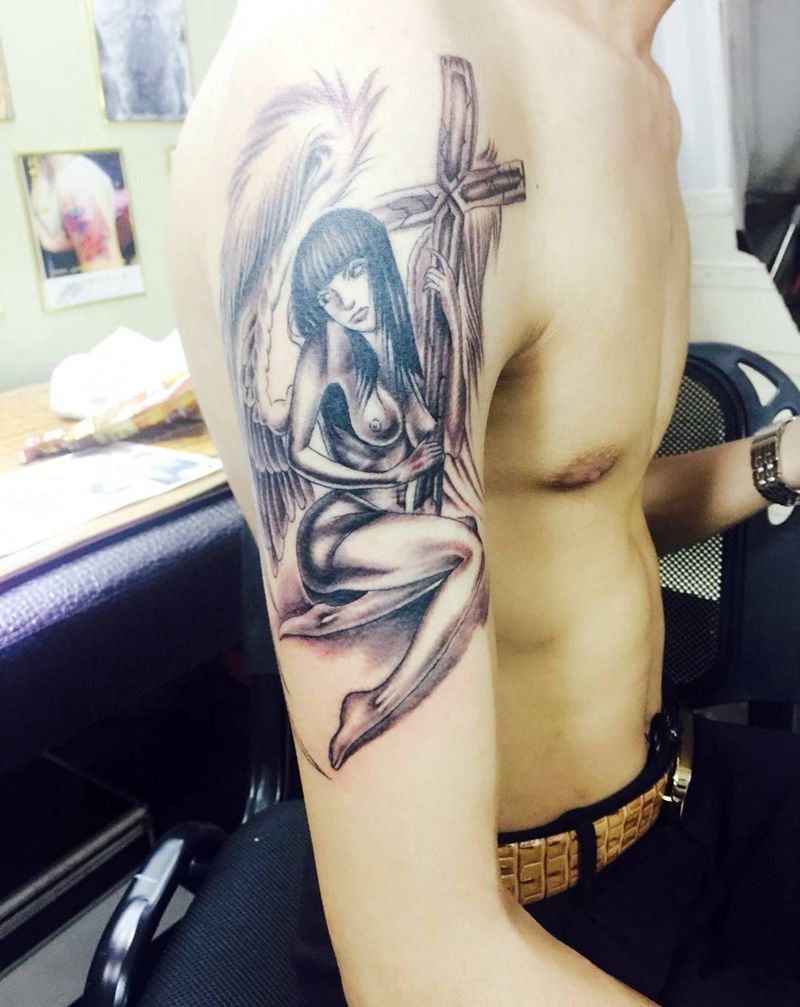 天使作品纹身图片