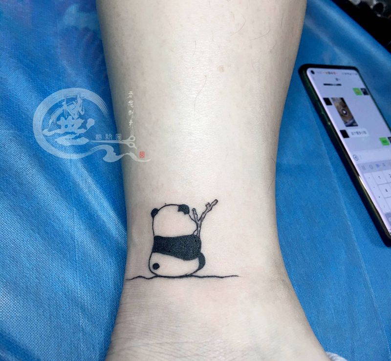 小清新纹身图片_脚部纹身图案