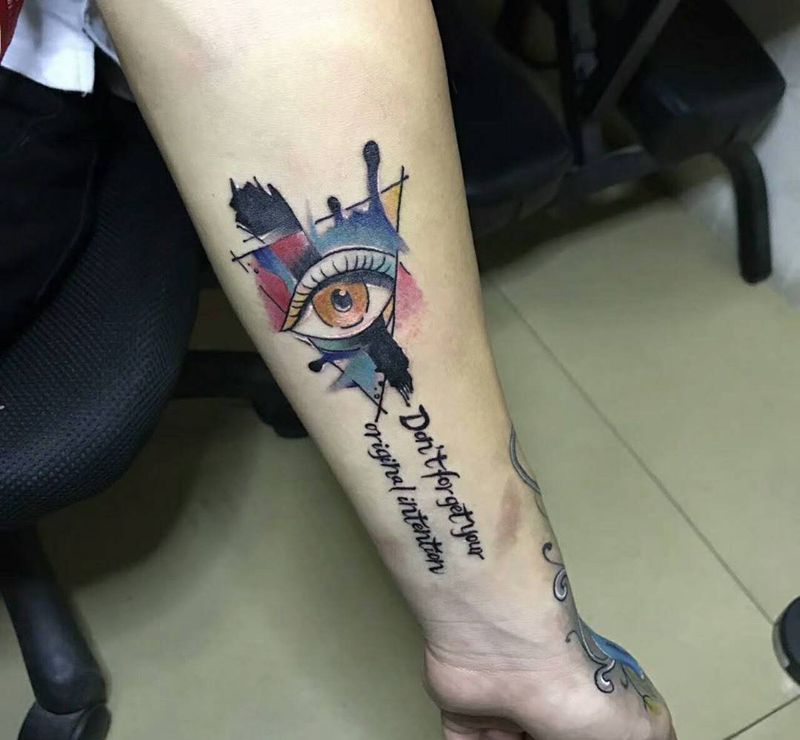 上帝之眼纹身图片