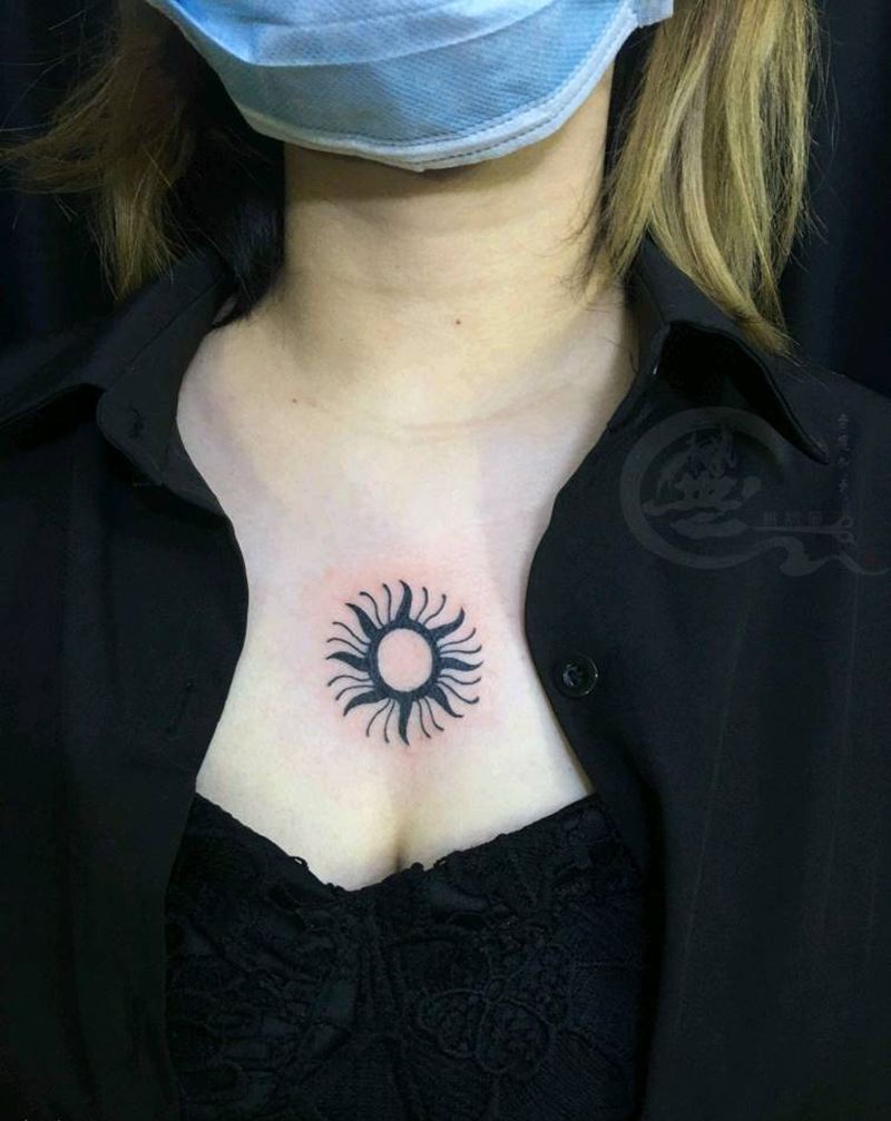 图腾纹身图片_胸部图腾纹身图案